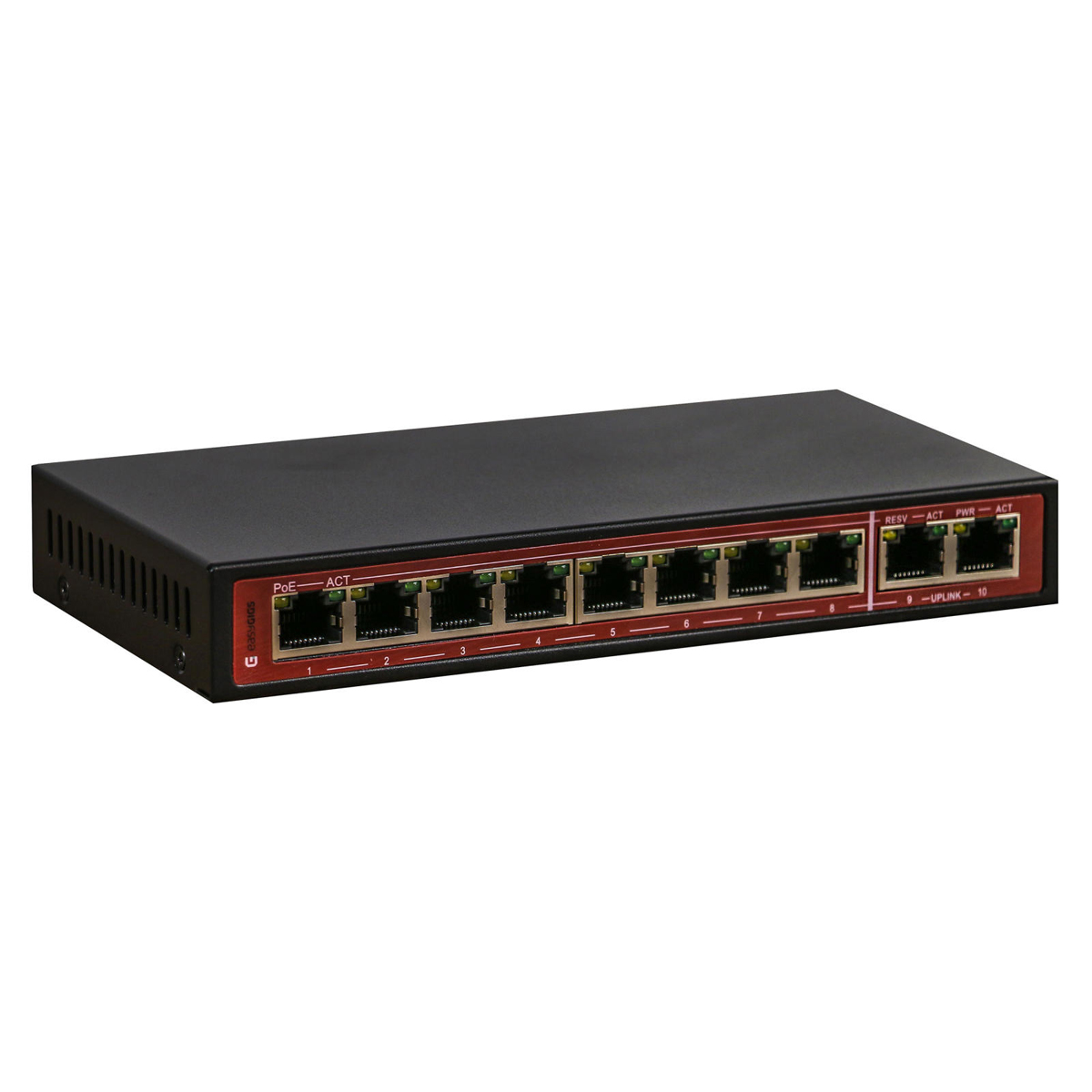 سوئیچ ۸ پورت PoE ایزیگیگز مدل EG-SWU-1401-10GPE-2